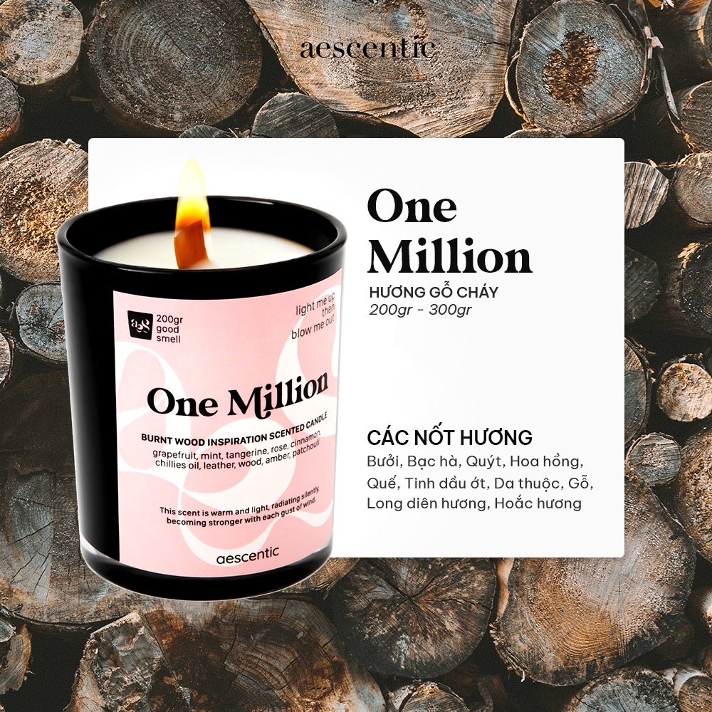 Nến thơm AESCENTIC - ONE MILLION 200 gram